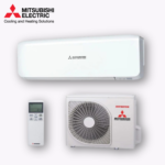 Sleek Mitsubishi Inverter Hi-Wall Air Conditioning Unit with 6.3kW cooling and 7.1kW heating capacity.